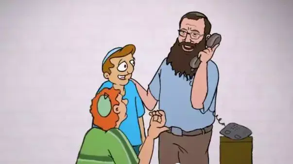 דמותו של ברוך מרזל בסרט אנימציה לילדים על הרב כהנא דמותו של ברוך מרזל בסרט אנימציה לילדים על הרב כהנא