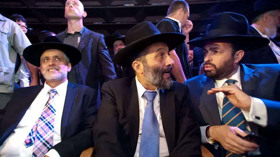 צמרת ש"ס, אריה דרעי, אלי ישי ואריאל אטיאס בכנס תמיכה במפלגה צמרת ש"ס, אריה דרעי, אלי ישי ואריאל אטיאס בכנס תמיכה במפלגה