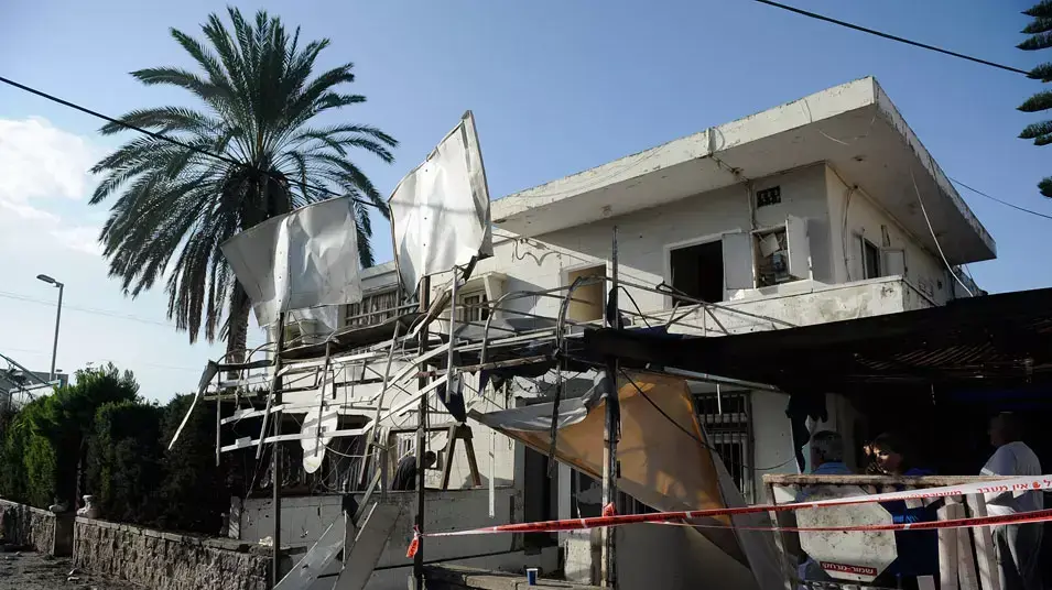 בית נפגע מנפילה של גראד בנתיבות, נובמבר 2012 בית נפגע מנפילה של גראד בנתיבות, נובמבר 2012