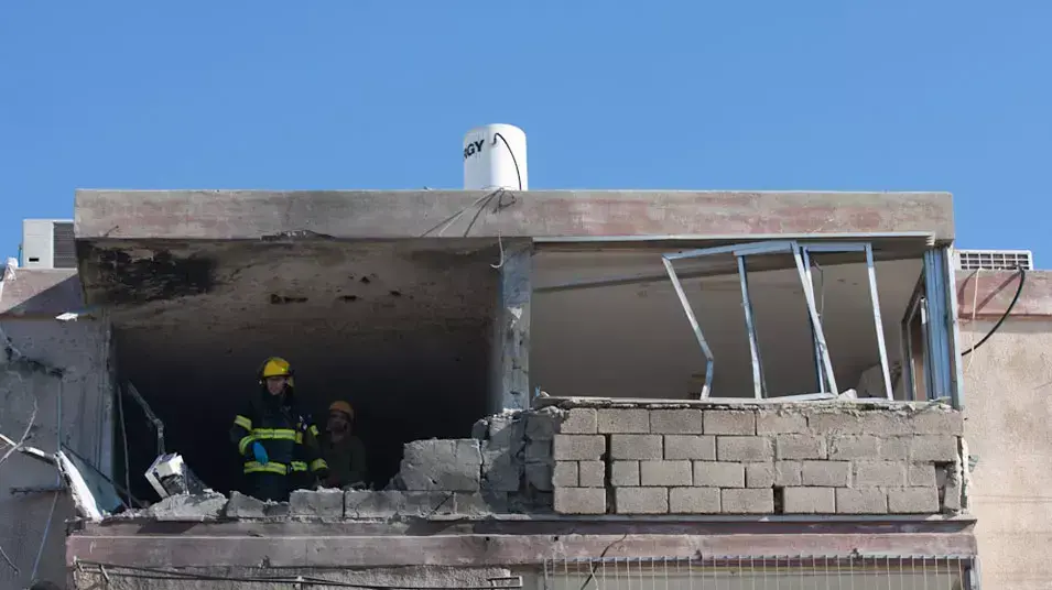 בית שנפגע מפגיעת רקטה בקרית מלאכי בית שנפגע מפגיעת רקטה בקרית מלאכי