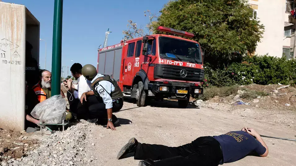 כוחות הביטחון במרחב מוגן בקריית מלאכי כוחות הביטחון במרחב מוגן בקריית מלאכי
