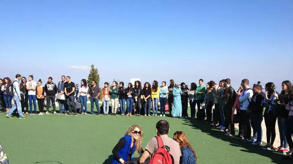 דקת דומייה באוניברסיטת חיפה לזכר רמטכ"ל חמאס