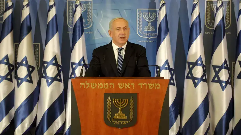 ראש הממשלה בנימין נתניהו נושא דברים בקריה, נובמבר 2012 ראש הממשלה בנימין נתניהו נושא דברים בקריה, נובמבר 2012