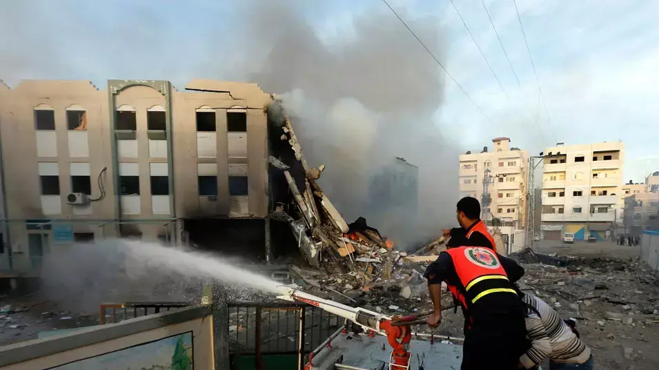 עזה לאחר הפצצת חיל האוויר עזה לאחר הפצצת חיל האוויר