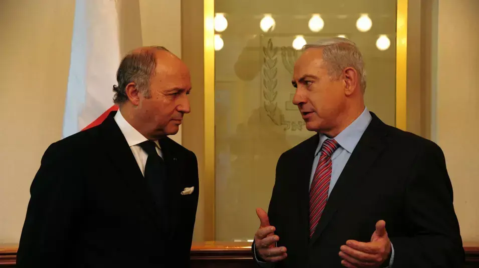 ראש הממשלה בנימין נתניהו עם שר החוץ הצרפתי לורן פאביוס בירושלים, נובמבר 2012 ראש הממשלה בנימין נתניהו עם שר החוץ הצרפתי לורן פאביוס בירושלים, נובמבר 2012