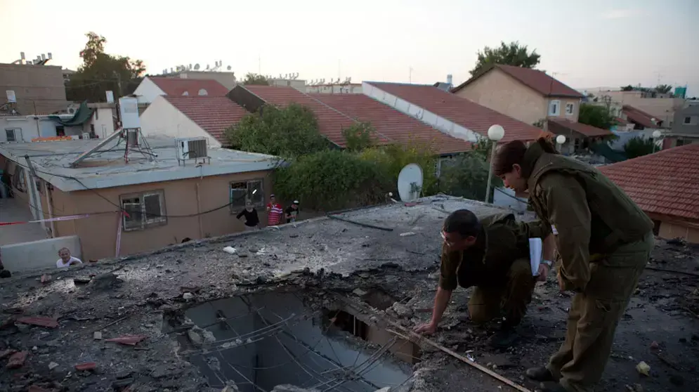 פגיעה ישירה בבית באופקים פגיעה ישירה בבית באופקים