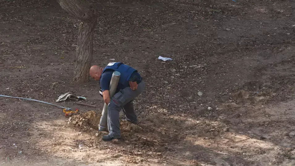 נפילת רקטה באשקלון נפילת רקטה באשקלון