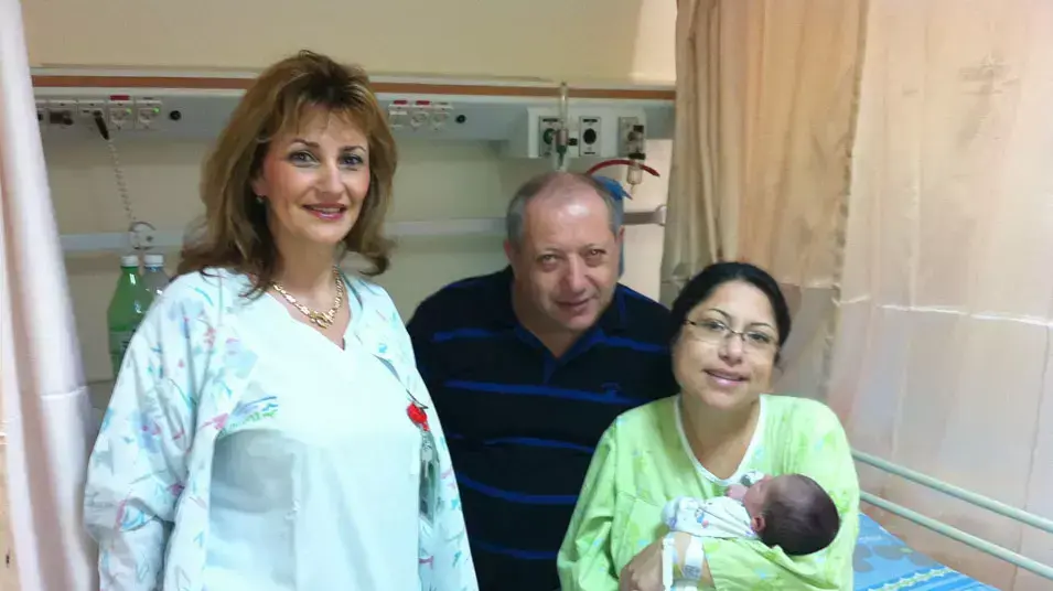 מירב גרשקוביץ מאשקלון שילדה בבית החולים כרמל בחיפה