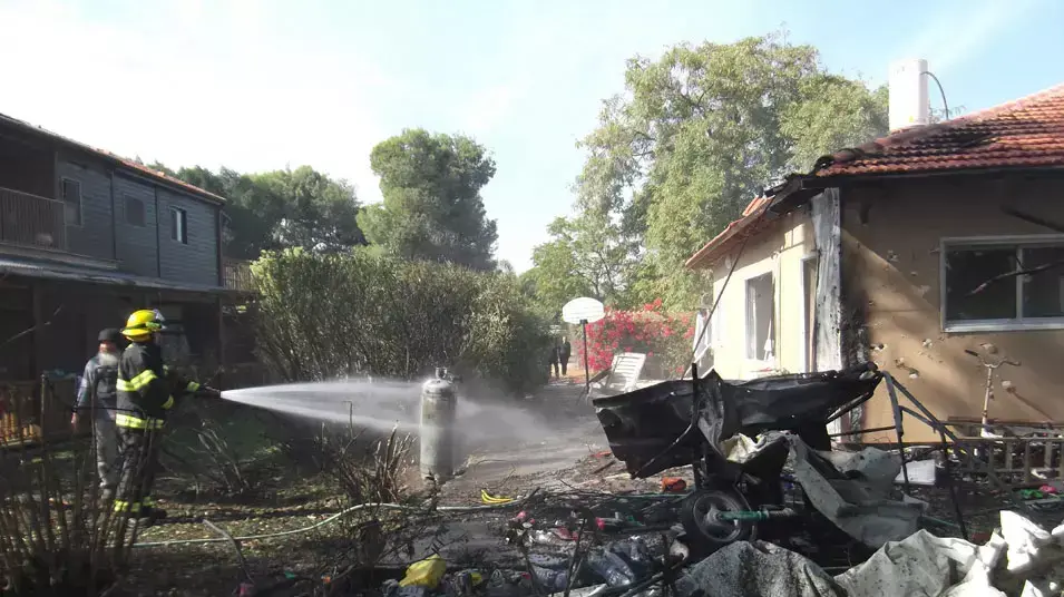 גיעה ישירה בבית במועצה האזורית באר טוביה: "היה פה נס"