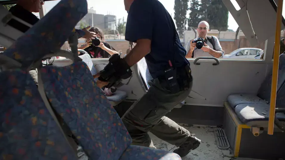 נושא זירת הפיצוץ בתל אביב