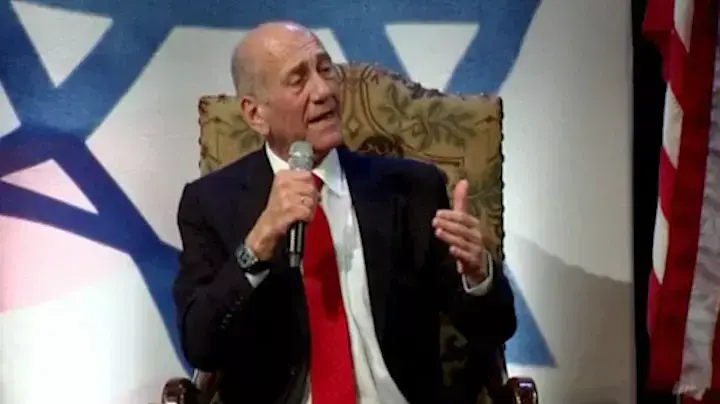 אולמרט בכנס סבן: "הזמן להשגת שלום אוזל"