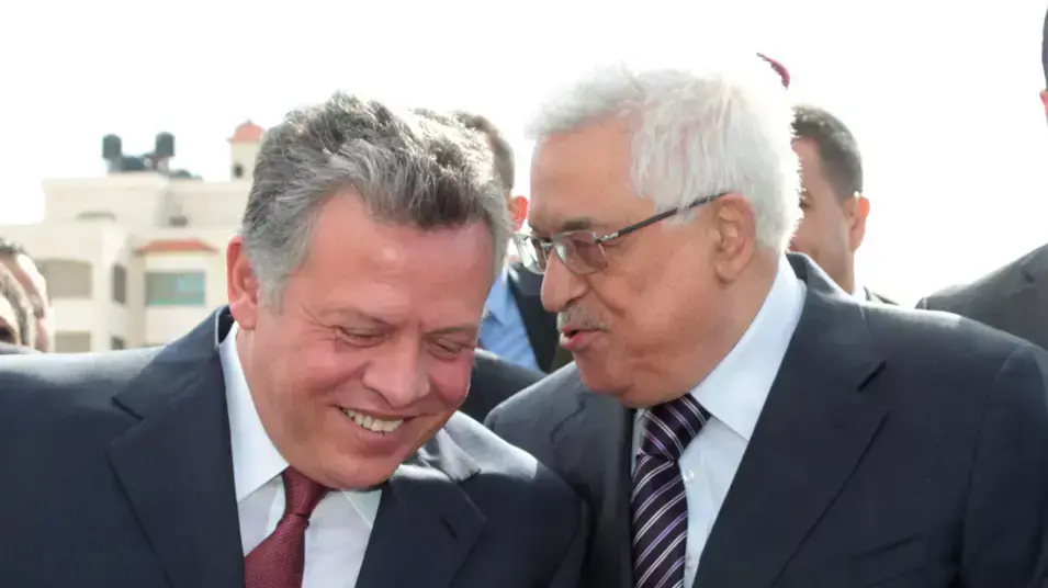 מלך ירדן עבדאללה עם יו"ר הרשות הפלסטינית אבו מאזן בביקור ברמאללה, 6 דצמבר 2012 מלך ירדן עבדאללה עם יו"ר הרשות הפלסטינית אבו מאזן בביקור ברמאללה, 6 דצמבר 2012