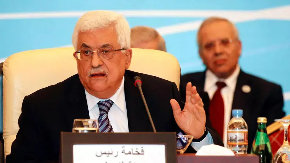 יו"ר הרשות הפלסטינית, אבו מאזן, בכינוס של הליגה הערבית בקטאר. 9 בדצמבר 2012