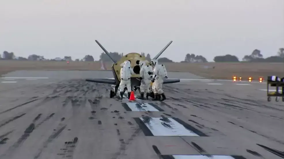 רכב החלל X-37 של חיל האוויר האמריקני בטיסת ניסוי בשנת 2012