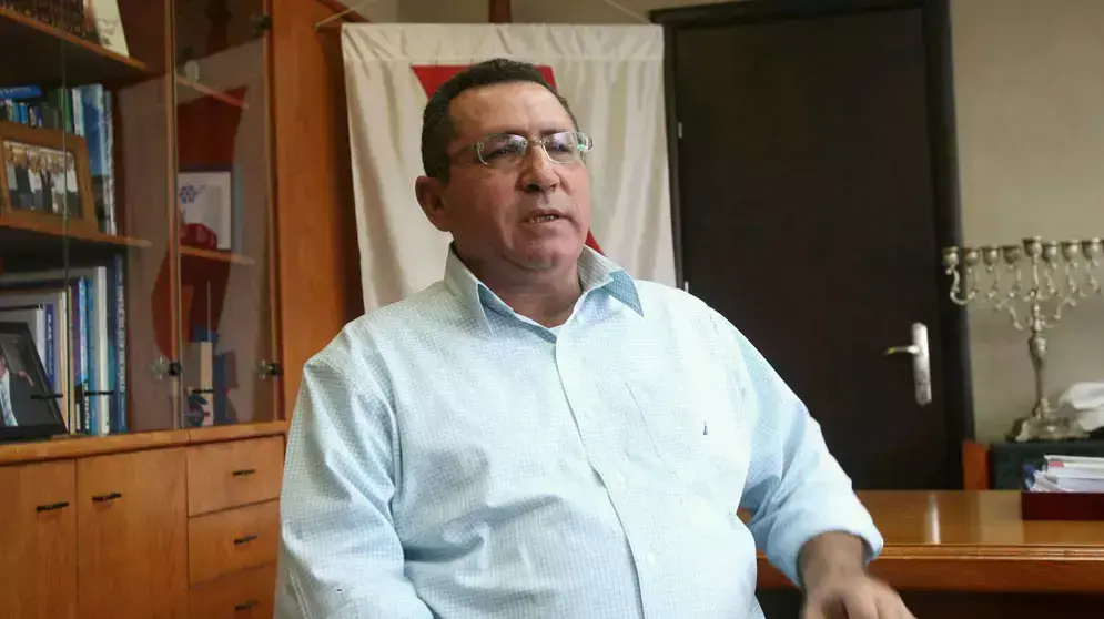 עופר עיני במשרדי ההסתדרות, דצמבר 2012