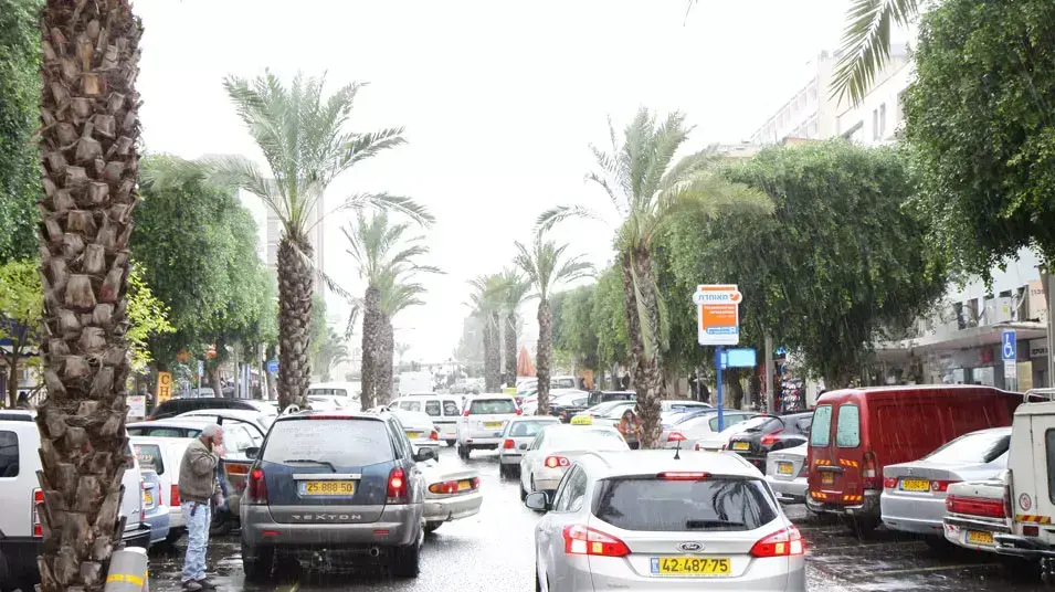 גשם בחדרה, דצמבר 2012