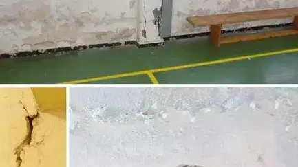 קירות סדוקים בבתי הספר בלוד קירות סדוקים בבתי הספר בלוד