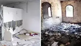 הרס בתוך בית ספר בלוד הרס בתוך בית ספר בלוד