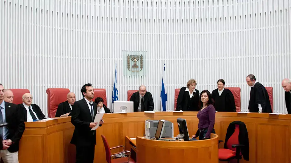 תשעת השופטים בדיון פסילת חנין זועבי בבית המשפט העליון, דצמבר 2012