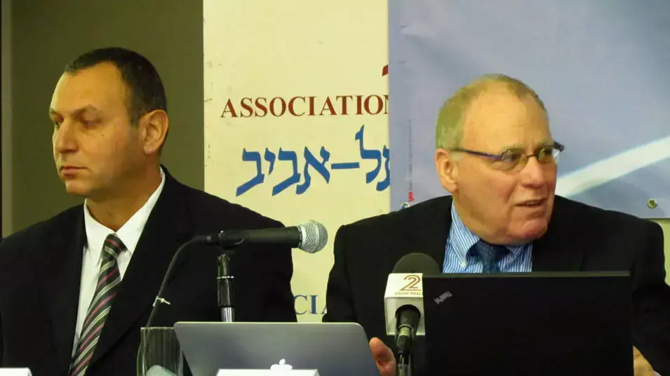 פרופ' יעקב שיינין ומנכ"ל משרד התחבורה רון מוסקוביץ' פרופ' יעקב שיינין ומנכ"ל משרד התחבורה רון מוסקוביץ'