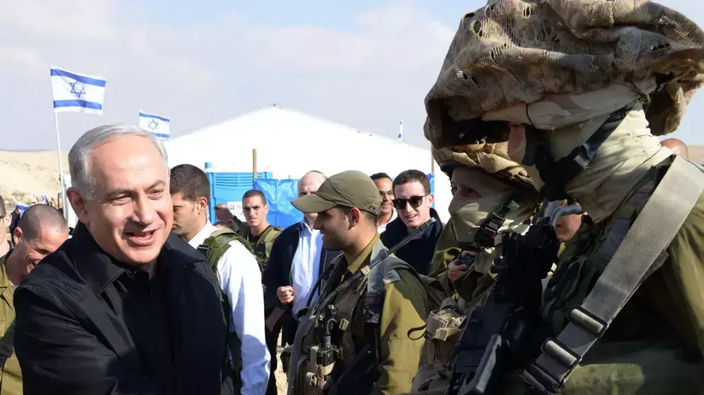 רה"מ בנימין נתניהו בטקס סיום בניית הגדר עם מצרים, ינואר 2013