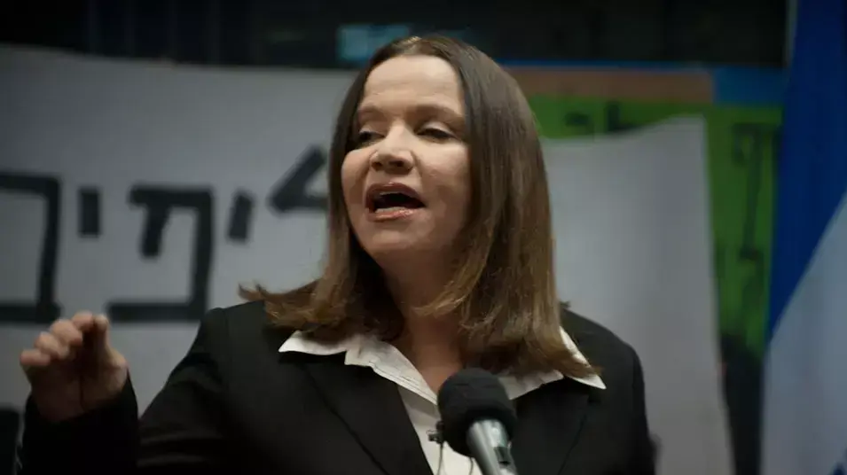 שלי יחימוביץ' במסיבת עיתונאים של מפלגת העבודה, ינואר 2013 שלי יחימוביץ' במסיבת עיתונאים של מפלגת העבודה, ינואר 2013