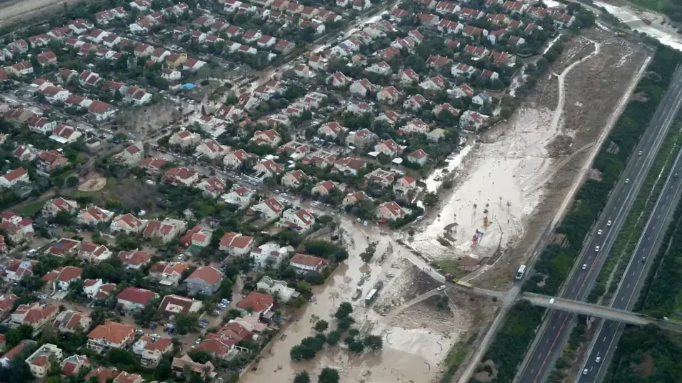 צילום מסוק באזור חדרה ובקעת בית נטופה, ינואר 2013 צילום מסוק באזור חדרה ובקעת בית נטופה, ינואר 2013