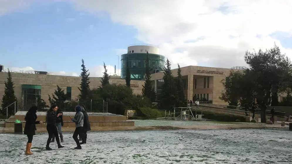 שלג באוניברסיטת חיפה, ינואר 2013 שלג באוניברסיטת חיפה, ינואר 2013