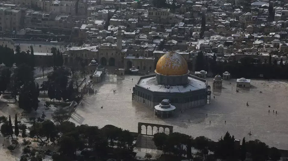 ירושלים בשלג מהאוויר , ינואר 2013 ירושלים בשלג מהאוויר , ינואר 2013