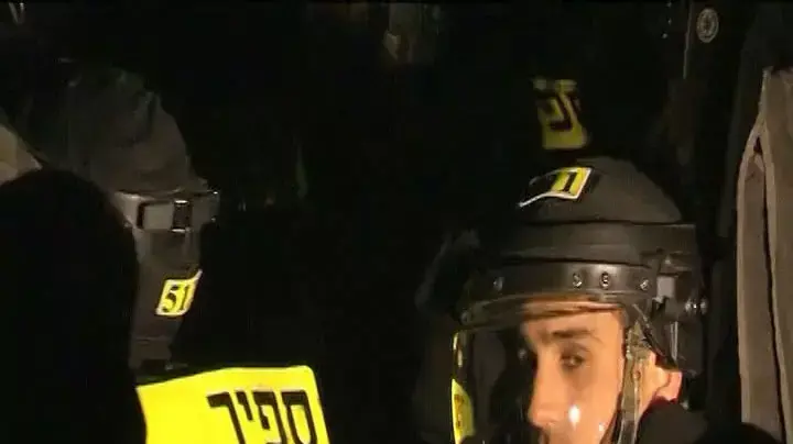 המשטרה פינתה את המאחז הפלסטיני שהוקם בשישי