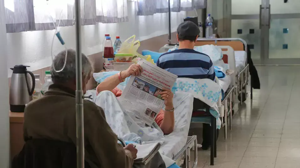 עומס במיון בבית החולים רמב"ם, ינואר 2013
