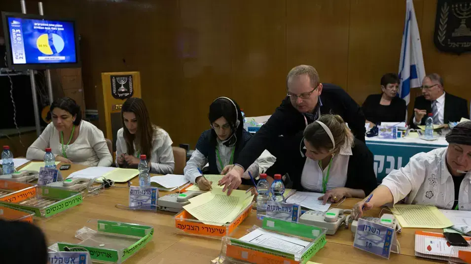 ועדת הבחירות המרכזית, יום הבחירות, ינואר 2013 ועדת הבחירות המרכזית, יום הבחירות, ינואר 2013