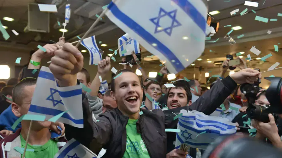 הבית היהודי, תוצאות המדגם יום הבחירות ינואר 2013 הבית היהודי, תוצאות המדגם יום הבחירות ינואר 2013