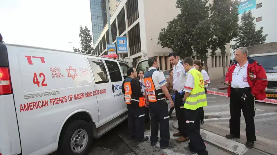 תאונה ברחוב המסגר בת"א בה נפצעו באופן קשה שלושה אנשים, ינואר 2013