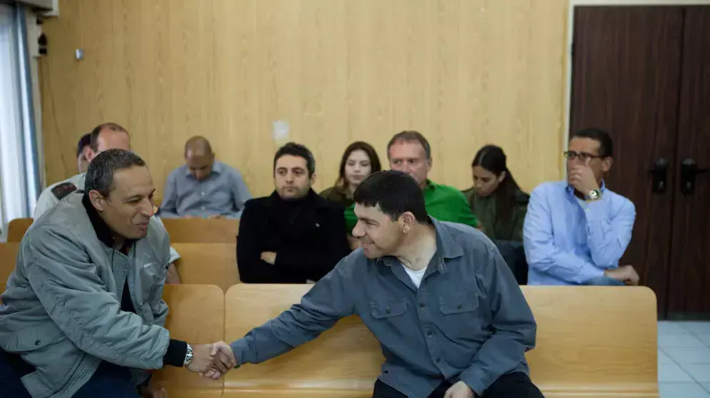 סא"ל (מיל') אסף ראפלד ואל"מ שלמה (שלומי) כהן בהכרעת הדין במשפטו של אסף וקסמן, ינואר 2013 סא"ל (מיל') אסף ראפלד ואל"מ שלמה (שלומי) כהן בהכרעת הדין במשפטו של אסף וקסמן, ינואר 2013
