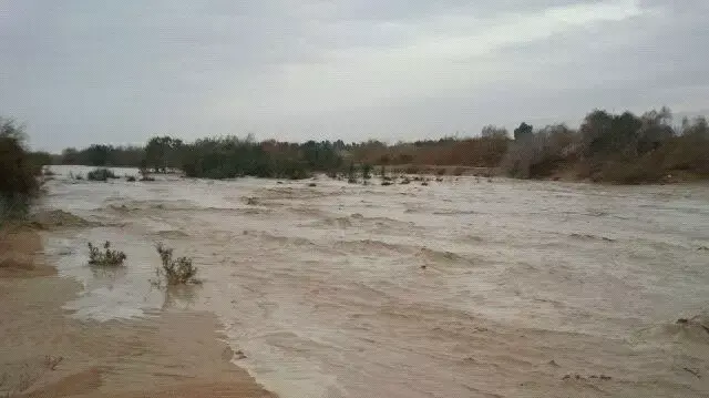 שיטפונות דרומית לקיבוץ יהל, ינואר 2013 שיטפונות דרומית לקיבוץ יהל, ינואר 2013
