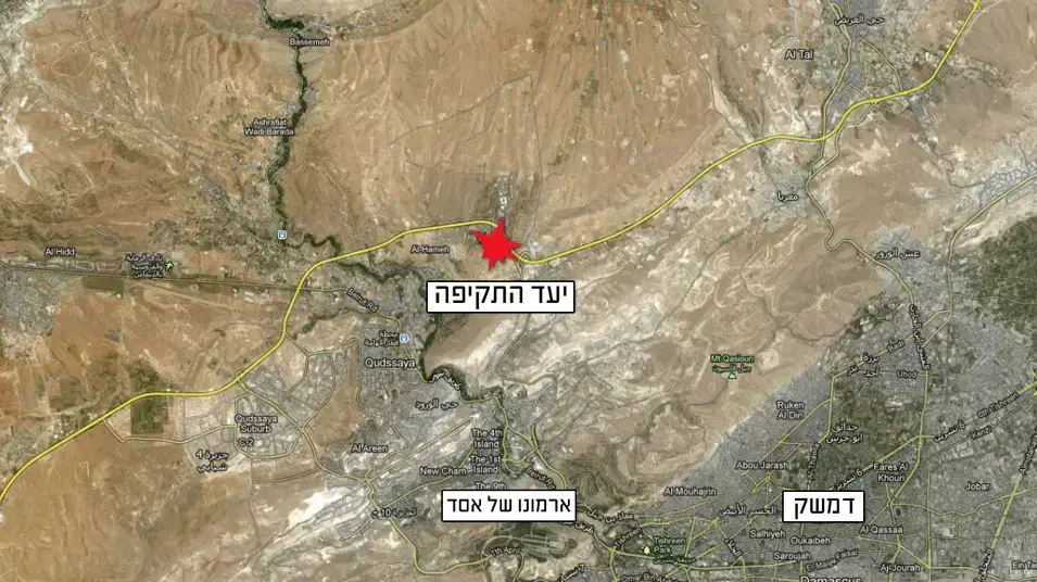 אזור ג'מראיא בסוריה בו הותקף מתקן מחקר על ידי חיל האוויר, 20 ינואר 2013 אזור ג'מראיא בסוריה בו הותקף מתקן מחקר על ידי חיל האוויר, 20 ינואר 2013