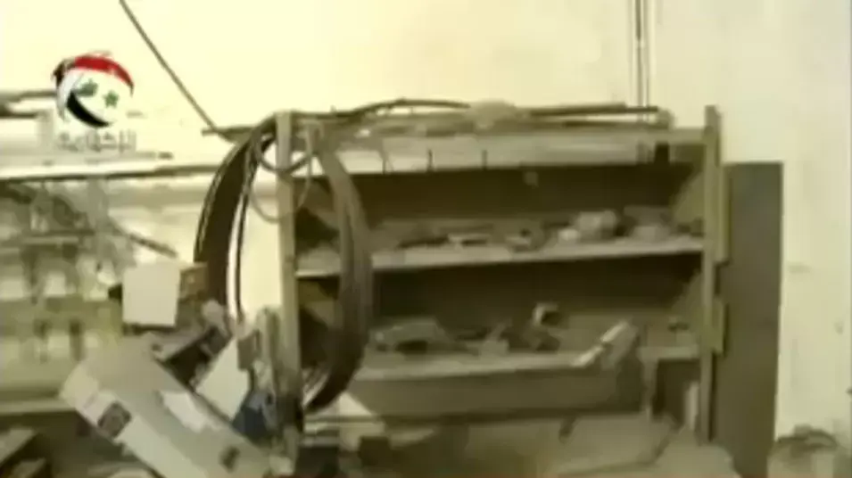 הטלוויזיה הסורית פרסמה תמונות מהאזור שהותקף בג'מראיא הטלוויזיה הסורית פרסמה תמונות מהאזור שהותקף בג'מראיא