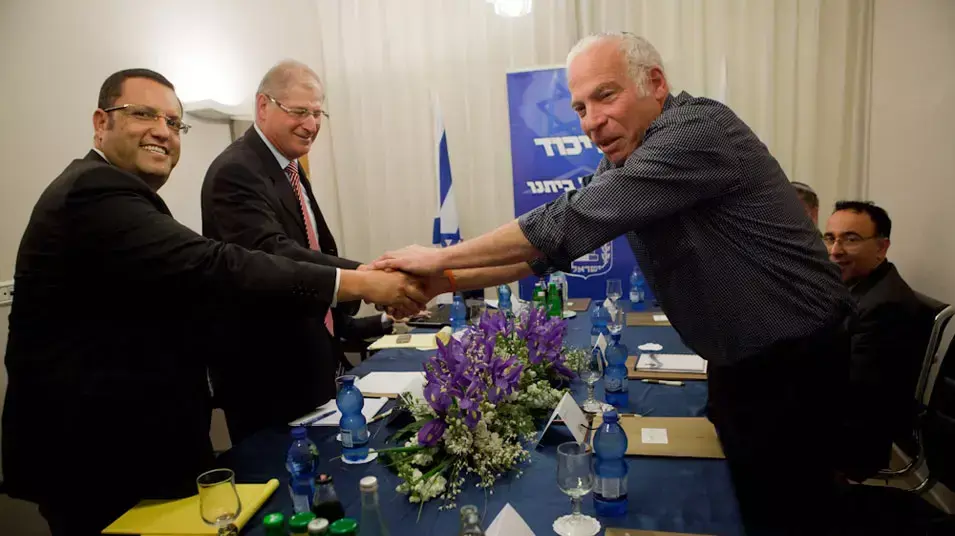 פגישת מו"מ קואליציוני של נציגי הבית היהודי עם נציגי הליכוד, ינואר 2013