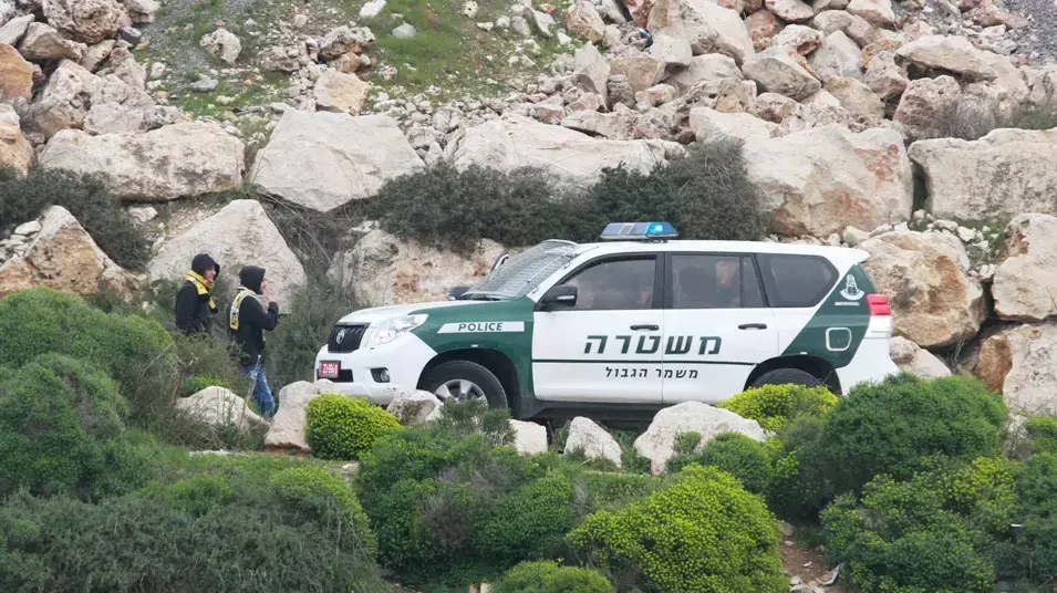 ניידת משטרה באימון בית"ר ירושלים