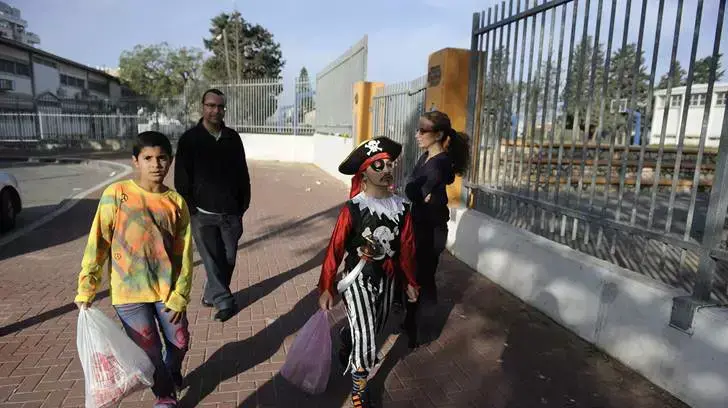 ילדים מחופשים לפורים באשקלון ילדים מחופשים לפורים באשקלון