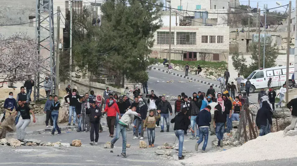 מהומות אחרי הלווייתו של ערפאת ג'ראדאת, האסיר שמת בכלא מגידו. פברואר 2012