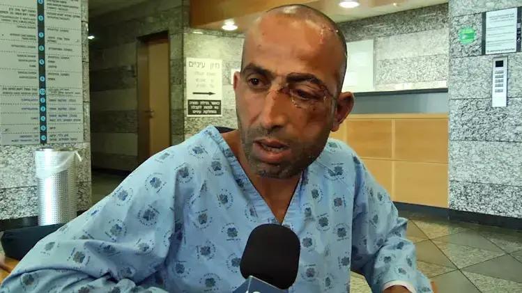 חסן אוסרוף, שהותקף על ידי צעירים בטיילת תל אביב, פברואר 2013