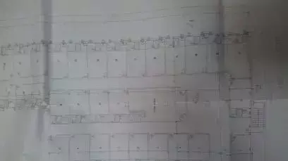 שרטוט של החדרים המושכרים במפעל שירז בשדרות שרטוט של החדרים המושכרים במפעל שירז בשדרות