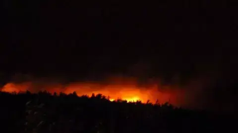 השריפה בכרמל, הלילה השריפה בכרמל, הלילה