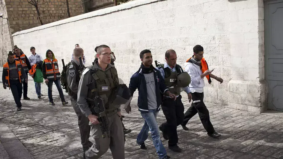 כוחות המשטרה באזור הר הבית 