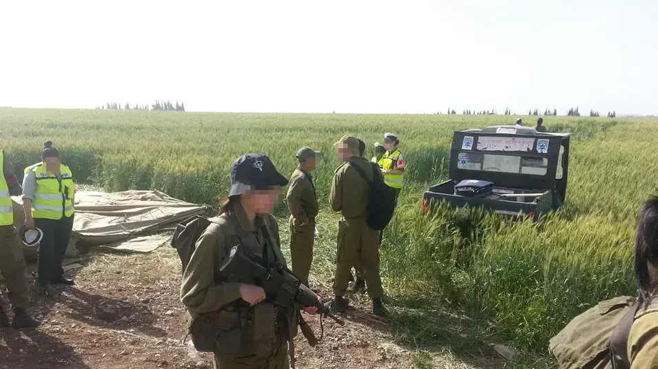 סריקת איזור התרסקות  המסוק ברבדים, מרץ 2013