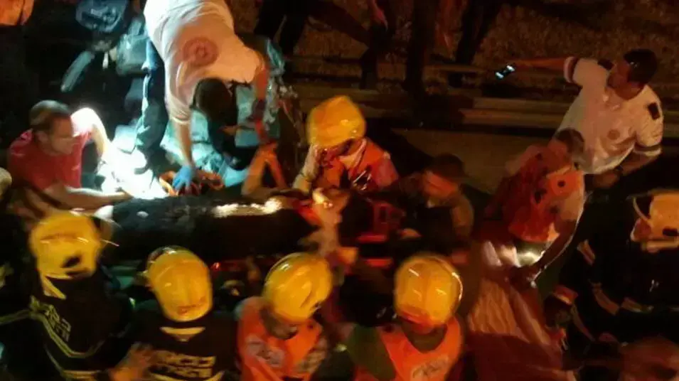 פינוי הפצועות מהפיגוע בשומרון פינוי הפצועות מהפיגוע בשומרון