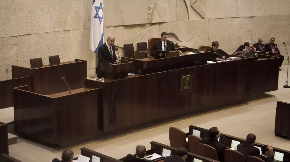 ראש הממשלה בנימין נתניהו בהשבעת הממשלה, מרץ 2013