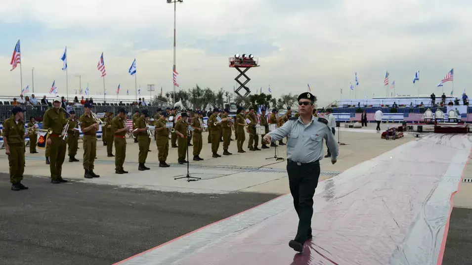חזרה גנרלית בנתב"ג לקראת ביקורו של ברק אובמה, מרץ 2013 חזרה גנרלית בנתב"ג לקראת ביקורו של ברק אובמה, מרץ 2013